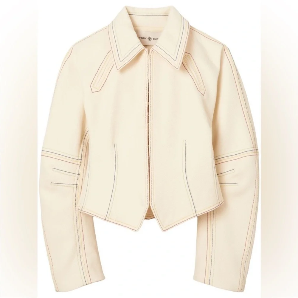 Like new TORY BURCH Cotton Twill Jacket - Neutrals $998 6